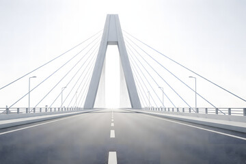 Fototapeta premium Striking architectural symmetry evoking modern urban travel exploration without people.