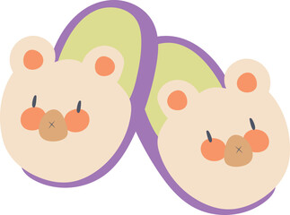 Pastel Animal Home Slippers