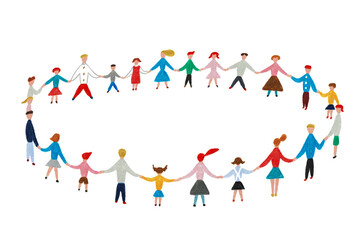 多様な人々がつながるコミュニティのイメージ