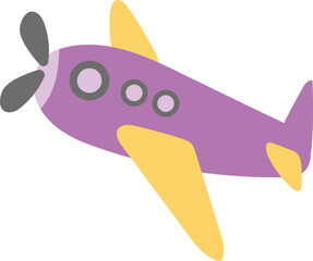 Cute Toy Airplane illustration
