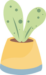 Cute Cactus in Pot Illustration