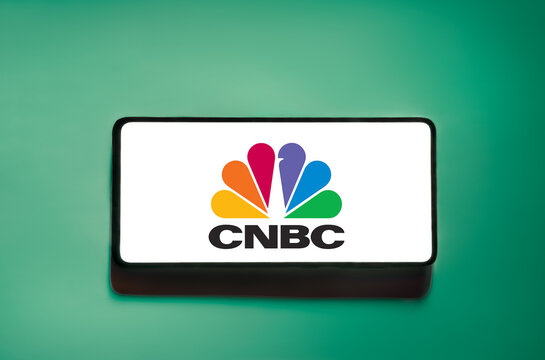 CNBC logo on smartphone. Link&ouml;ping, &Ouml;sterg&ouml;tland, Sweden. 01-29-2026.