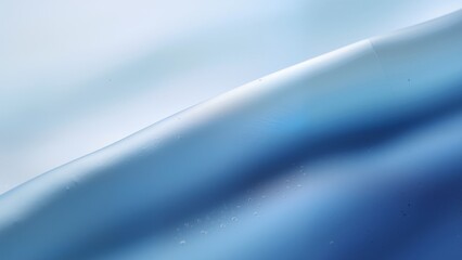 Blue liquid surface with bubbles