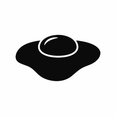 vector silhouette of a cow's eye