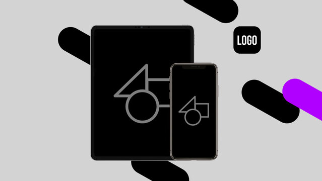 Poster Devices 19 &ndash; Opener for Mobile Desktop and Tablet Screens Motion Graphics Typography Intro for Video and Digital Media