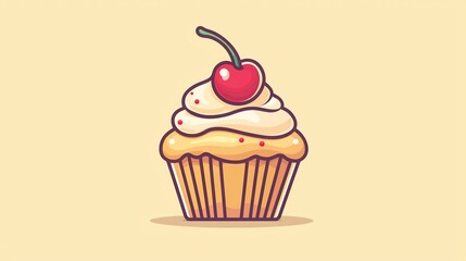 Cute Cupcake Illustration (2)
