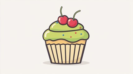 Cute Cupcake Illustration (1)