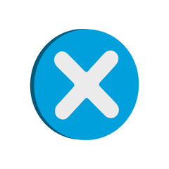 Obraz premium 3D Close Icon Button Symbol for App UI Web Interface Cancel Delete Action High Quality 3D Icon Illustration Transparent Background