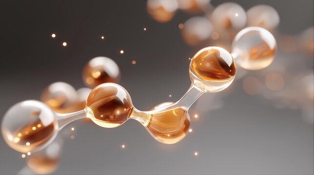 An illustration depicting the molecular structure of synthetic membranes used in filtration technologies, showcasing their application in environmental engineering and water purification systems.