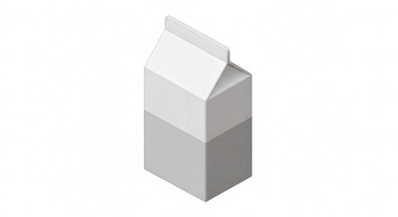 Fototapeta premium Minimalist Dairy Carton Mockup for Product Packaging Showcase
