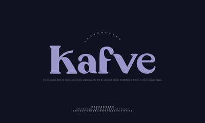 Kafve font, minimalist and modern sans-serif typeface, great for clean website design, professional branding, and editorial layouts. © AsmArif