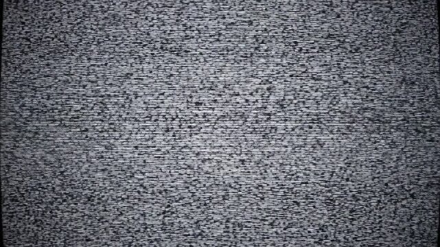 A grainy monochromatic image showing a pattern of noise that looks like static