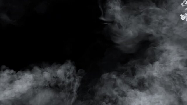 Part 4 - Realistic Thin Smoke Final Dissipation and Reveal, 4K Transparent Overlay Alpha Chanel.