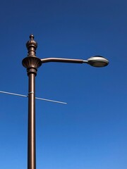 street lamp and blue sky 