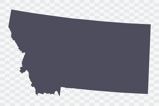 MONTANA Map Minimalist  High-Quality PNG  Porpoise Color on Transparent Background Perfect for presentations infographics educational materials and graphic design projects
