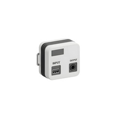 Obraz premium White electronic device with input output ports