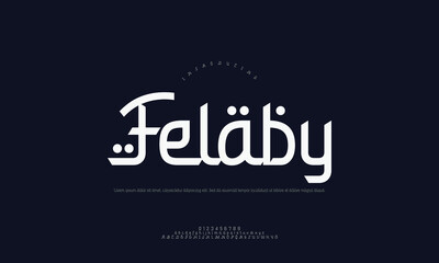 Vibrant Arabic calligraphy for 'Felaby', energetic script, Islamic art, cultural, modern, artistic, vector illustration