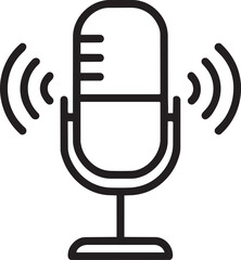 Studio microphone for audio recording and broadcasting