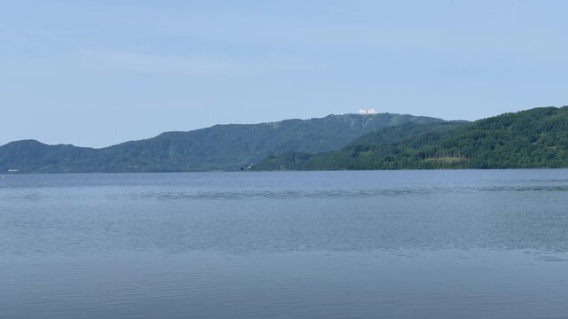 洞爺湖畔より望むザ・ウィンザーホテル洞爺