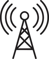 Telecommunication transmission tower for signal broadcast