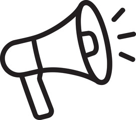 Megaphone loud speaker for public announcements