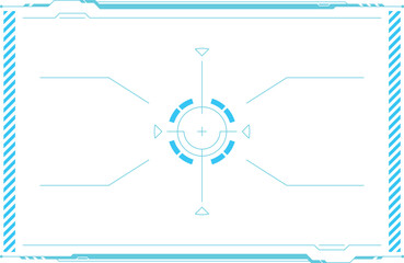 Obraz premium Focus display for game overlay target. Aim gui