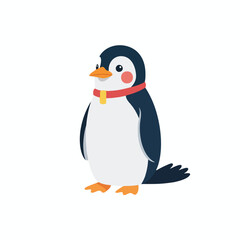 Obraz premium Adorable Penguin Cartoon Character