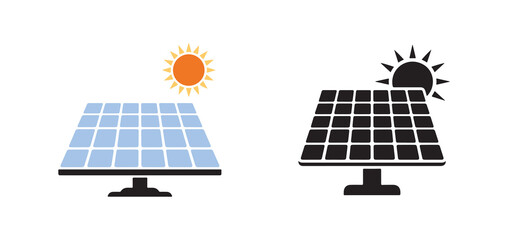 Color and black modern solar energy technology panel illustration eps 10 © Md Jasim islam