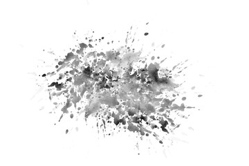 Naklejka premium Abstract Black Watercolor Alcohol Ink Splash Grunge Luxury Vintage Texture