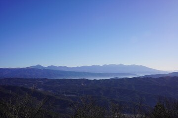 信州　霧訪山から望む八ヶ岳連峰