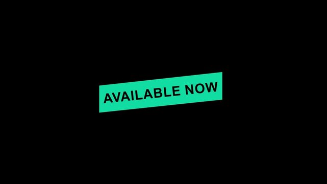 Available now Red Banner Animation