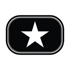 vietnam flag rounded rectangle frame