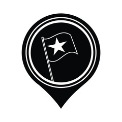vietnam flag pin badge icon