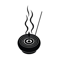 vietnamese incense coil burning