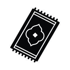 vintage arab carpet flat icon