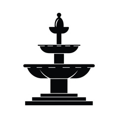 vintage fountain plaza icon