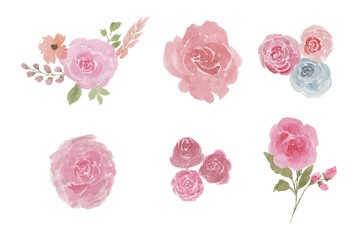 abstract watercolor flowers, leaves illustration set - green leaf branches collection for wedding, greetings, stationary, wallpapers, fashion, background. olive, green leaves, Eucalyptus etc.