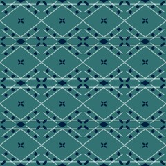 Seamless patterned background with geometric shapes.