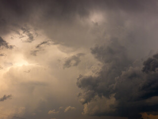 Obraz premium The white clouds.