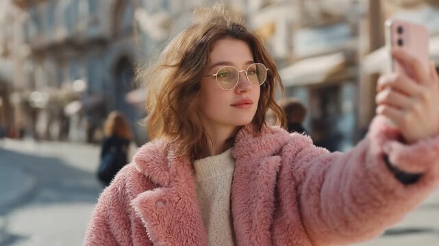 Urban Selfie: A Vibrant Moment of Connection in the City