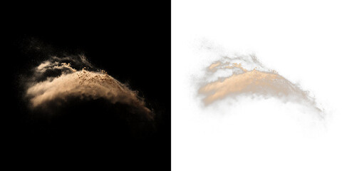 Wind Blown Sand Cloud with Small Dust Particles PNG
