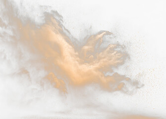 Dynamic Desert Sandstorm with Airborne Dirt Particles PNG