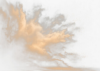 Natural Sandstorm Particle Cloud Texture Isolated PNG