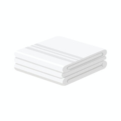 Neatly Folded White Towels