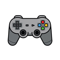 Gray Game Controller Illustration
