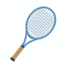 Blue Tennis Racket Illustration