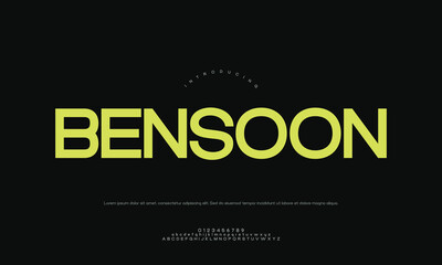 Obraz premium Bold BENSOON Abstract Vector Graphic with Strong Geometric Shapes and Modern Digital Aesthetic for Branding