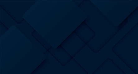 Obraz premium Dark blue abstract background with modern and futuristic 3D overlapping layers. Vector design with cutout shape effect. Luxurious diamond style background concept. EPS. 5
