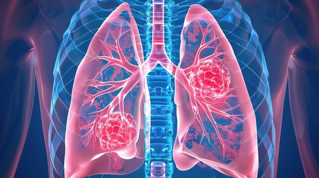 Lung Cancer: Pulmonary Malignant Tumor Screening, Early Detection and Comprehensive Treatment | Thoracic Oncology Medical Visuals for Diagnosis, Research and Public Health Education