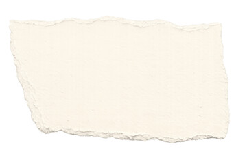 Fototapeta premium Ripped paper piece with textured brown surface, a blank old note with irregular edges, isolated on transparent background
